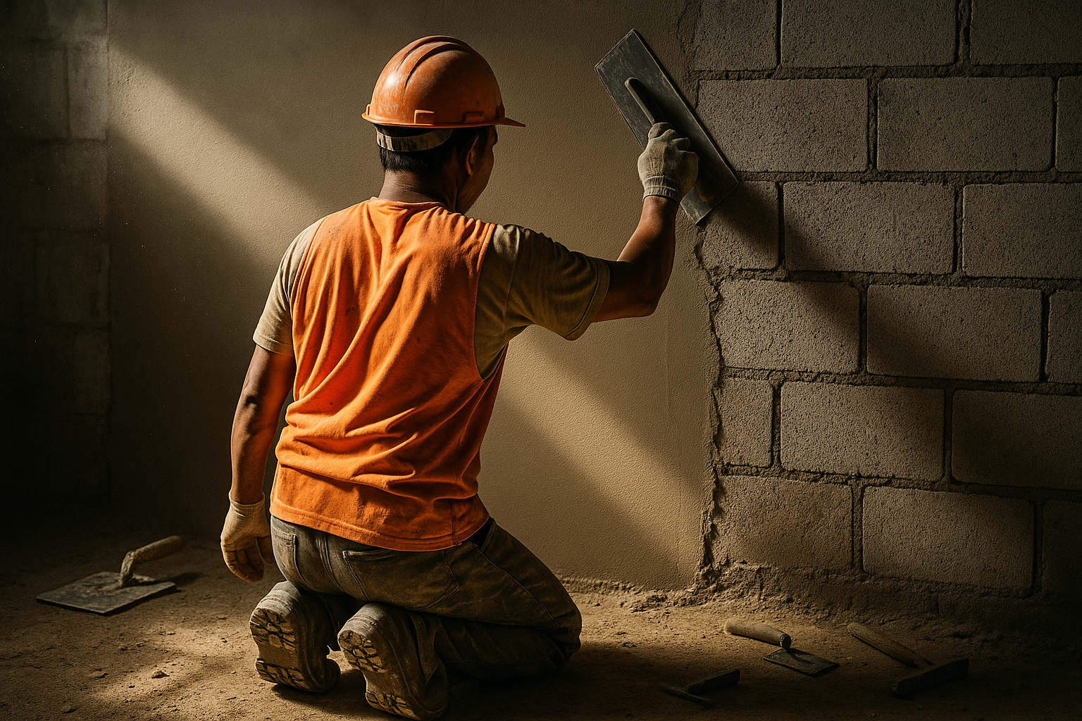 Cara mencegah dinding retak rambut dengan Plester GM Mortar