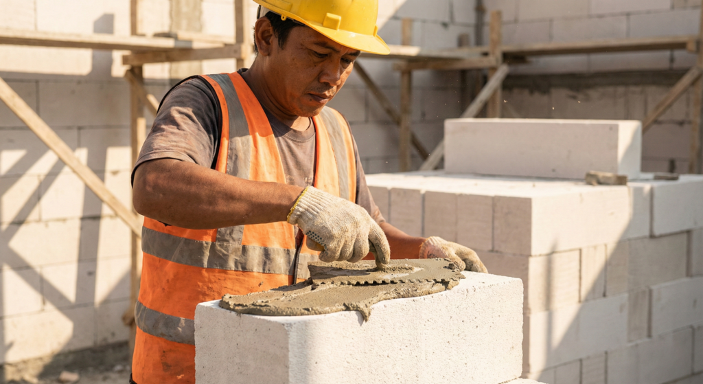 Pelajari pentingnya mortar Perekat Bata Ringan dan manfaat Semen Bata Ringan untuk konstruksi lebih cepat, rapi, dan efisien.