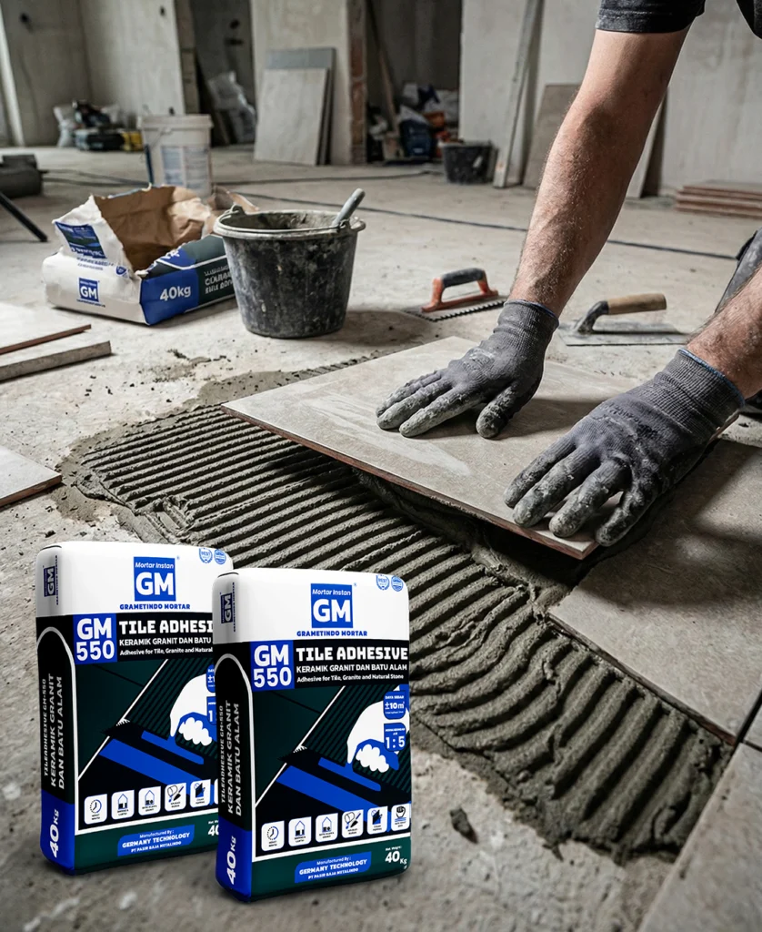 Fungsi Semen Keramik GM-550 untuk Pemasangan Keramik Lebih Kuat dan Rapi